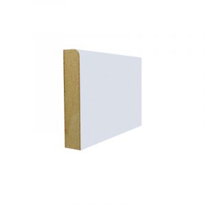 94mm White Primed Contemporary Architrave Skirting & Architrave