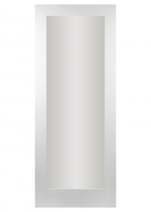 42mm Cheshire White 1 Panel Shaker Pre-Glazed White Primed