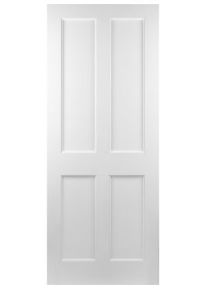 42mm Kingscourt 4 Panel Panelled Door White Primed