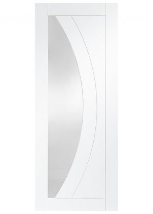 42mm Lismore Grooved Curved Glazed White Primed