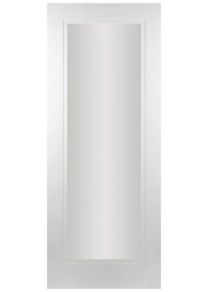 42mm Madison White 1 Panel Shaker Stepped White Primed