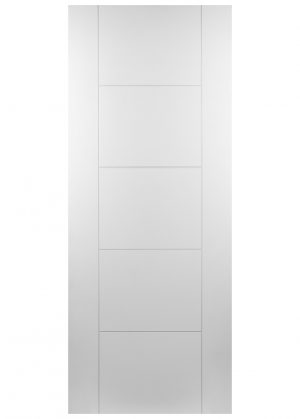 44mm Utah White 5 Panel Ladder Effect White Primed Design