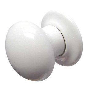 JC10 White Porcelain Mortice Knob Furniture