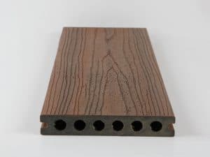 138mm x 23mm x 3600mm ULTRASHIELD TEXTURED HOLLOW DECK BOARD SAPELE COMPOSITE DECKING
