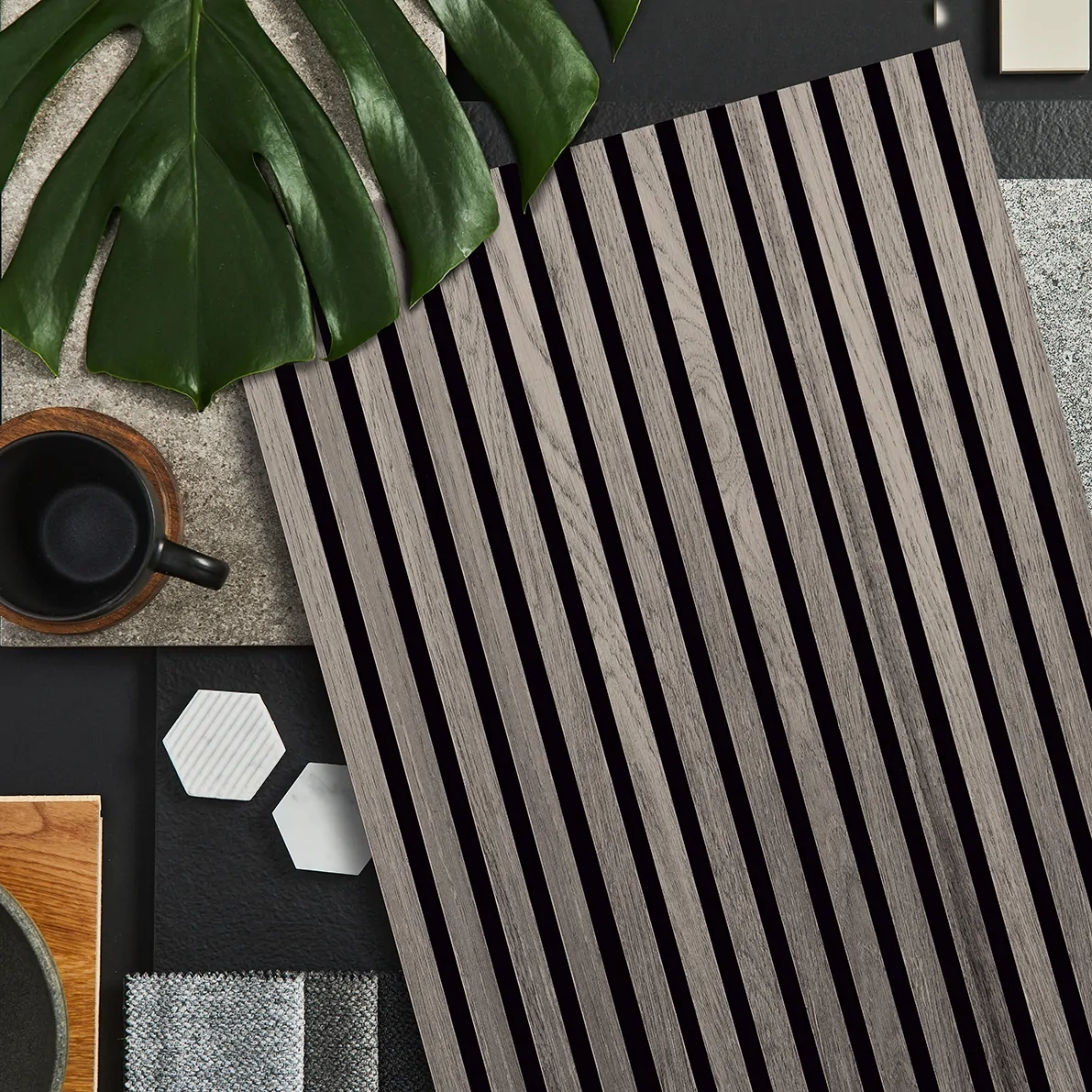 Grey Oak Acoustic Panel 22 x 605 x 2440 mm - Image 2